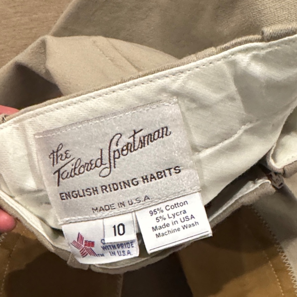 The Tailored Sportsman Beige Riding Breeches - Picture 5 of 5